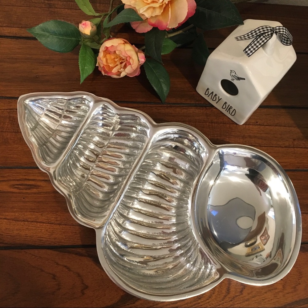 Silver Shell Dish